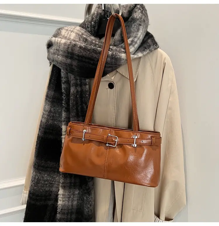 Women's Retro Crossbody Bag Tan New Winter 2026 — feature 29