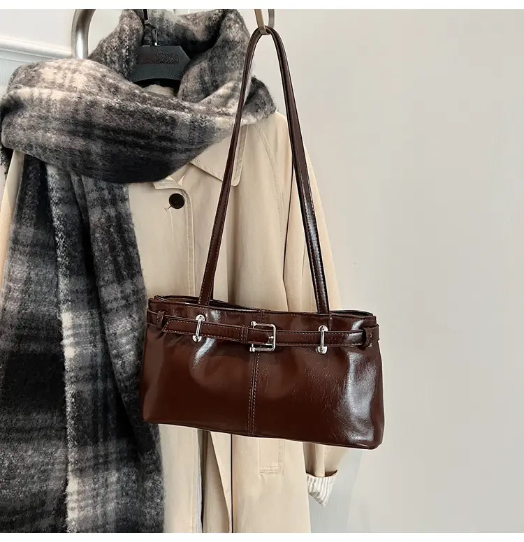 Women's Retro Crossbody Bag Tan New Winter 2026 — feature 30