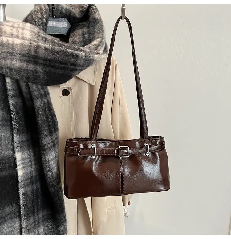 Women's Retro Crossbody Bag Tan New Winter 2026 — feature 31