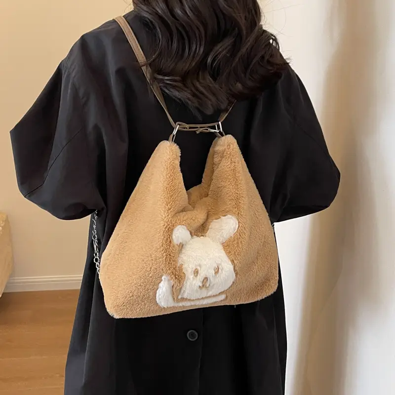 Plush Bear Design Women's Bag 2024 Winter - Image 6