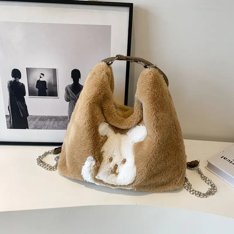 Plush Bear Design Women's Bag 2024 Winter - Image 3