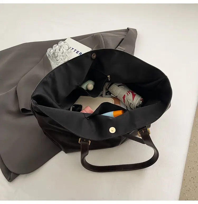 2025 College Student Retro Leather Commuter Tote Bag Large Capacity — feature 46