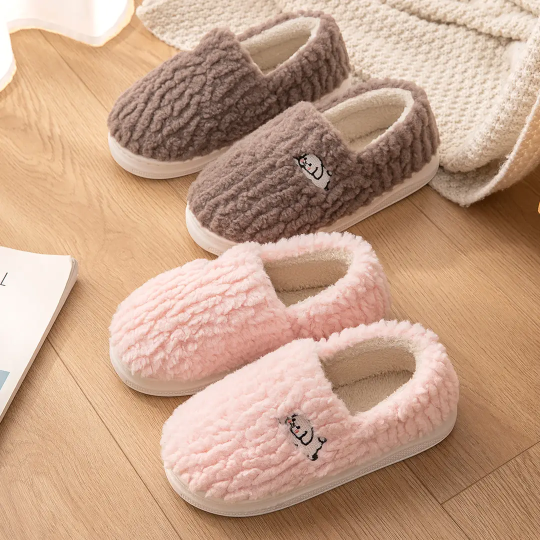 Grace Cotton Slippers for Women, Autumn/Winter 2025 New Indoor Home Non-Slip Plush Closed-Back Fleece-Lined Cotton Shoes for Men - Image 12