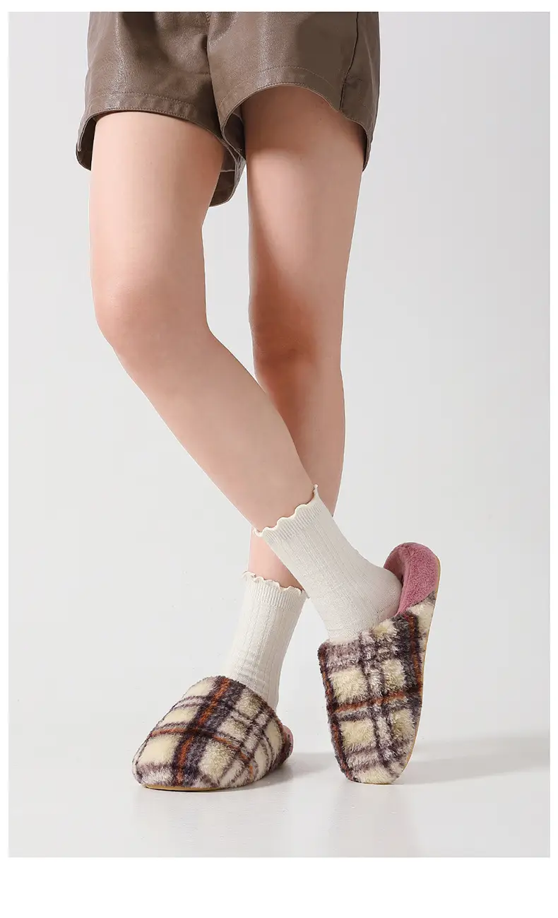 Cotton Slippers for Women, New Winter Style, Indoor Home Warm Plush Thick-Soled Men's Outdoor Cotton Shoes Wholesale — feature 16