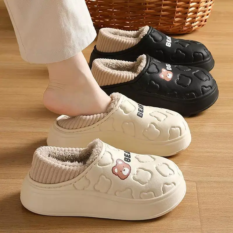 2025 Winter Hot Style Couple Men and Women Home and Outdoor Cotton Slippers Eva Thick-Soled Warm Cotton Shoes Wholesale - Image 12