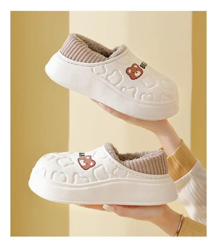 2025 Winter Hot Style Couple Men and Women Home and Outdoor Cotton Slippers Eva Thick-Soled Warm Cotton Shoes Wholesale — feature 21
