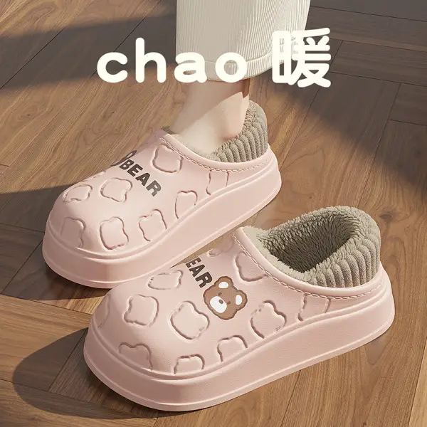 2025 Winter Hot Style Couple Men and Women Home and Outdoor Cotton Slippers Eva Thick-Soled Warm Cotton Shoes Wholesale - Image 6