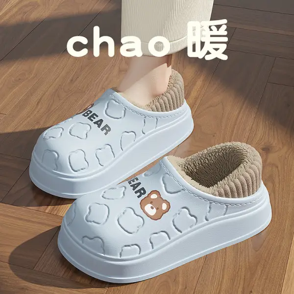 2025 Winter Hot Style Couple Men and Women Home and Outdoor Cotton Slippers Eva Thick-Soled Warm Cotton Shoes Wholesale - Image 7