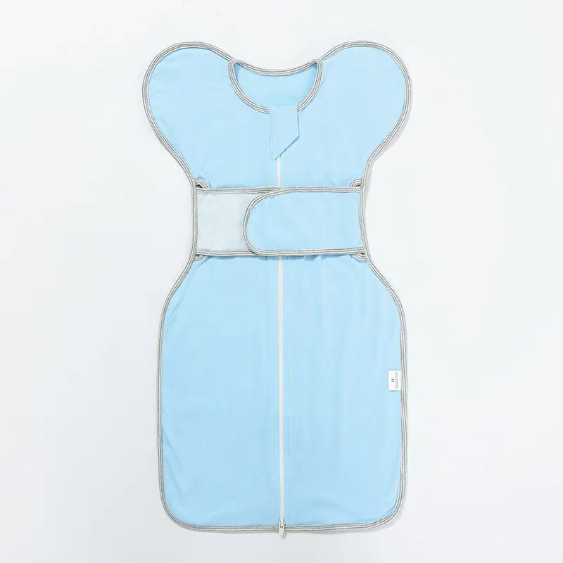 Newborn Anti-Jumping Sleeping Bag Pink Adjustable Belt - Image 6