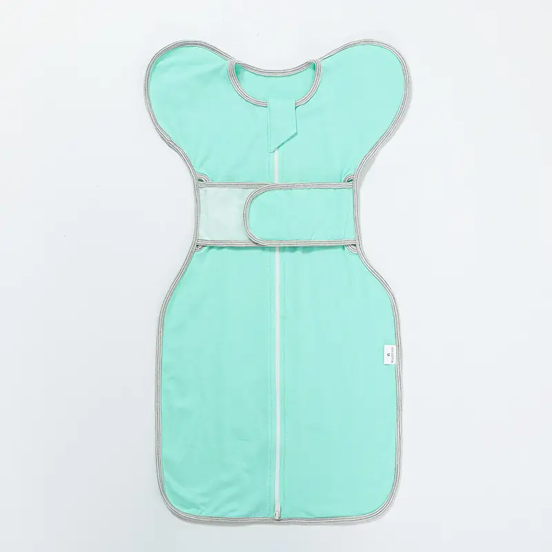 Newborn Anti-Jumping Sleeping Bag Pink Adjustable Belt - Image 8