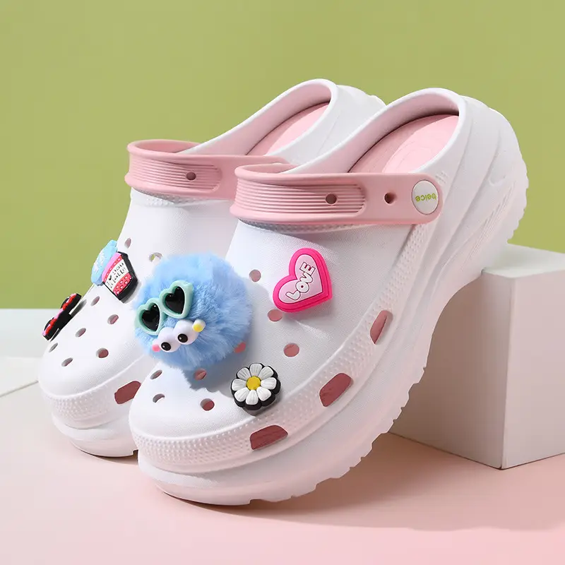 Women's thick-soled shoes diy breathable non-slip sandals EVA wear-resistant EVA non-smelly feet outdoor summer beach baotou