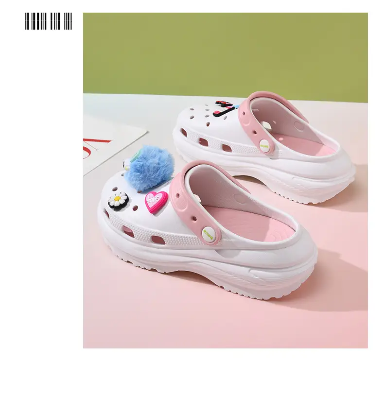 Women's thick-soled shoes diy breathable non-slip sandals EVA wear-resistant EVA non-smelly feet outdoor summer beach baotou — feature 9
