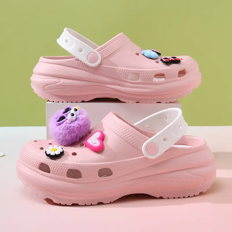 Women's thick-soled shoes diy breathable non-slip sandals EVA wear-resistant EVA non-smelly feet outdoor summer beach baotou