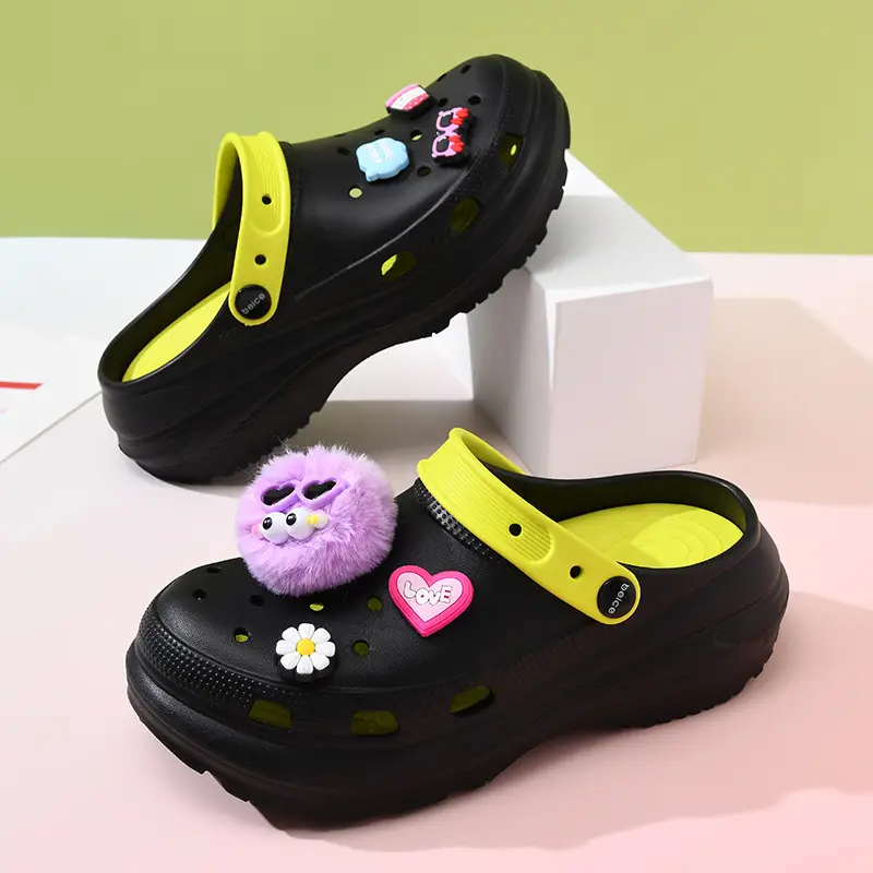 Women's thick-soled shoes diy breathable non-slip sandals EVA wear-resistant EVA non-smelly feet outdoor summer beach baotou