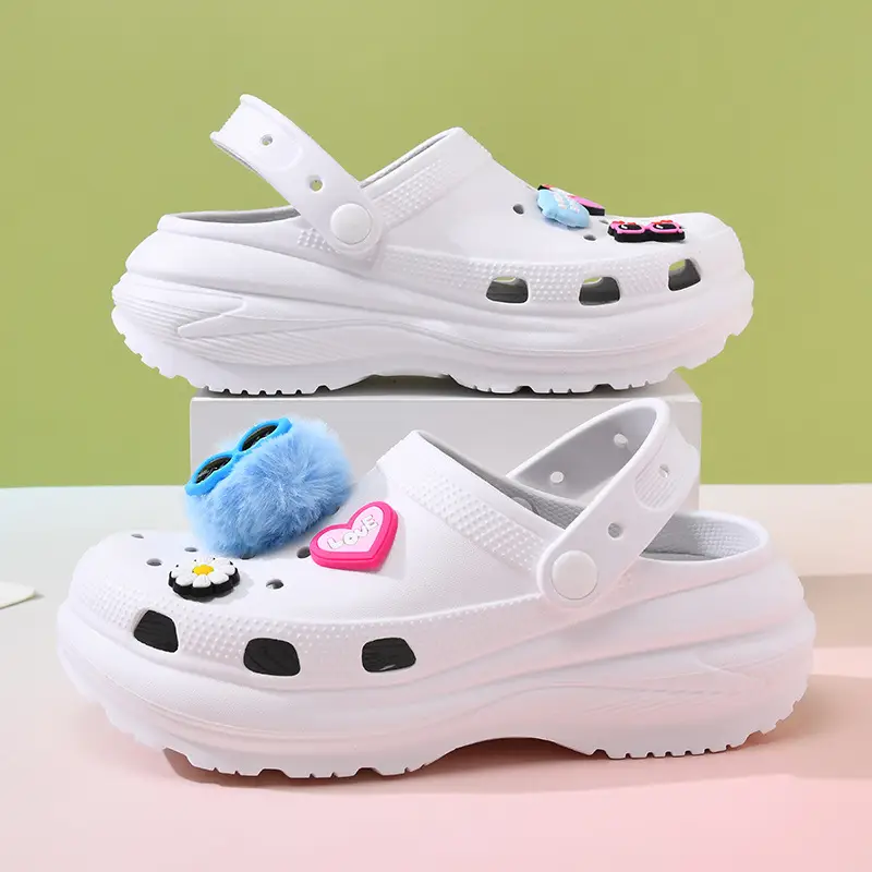 Women's thick-soled shoes diy breathable non-slip sandals EVA wear-resistant EVA non-smelly feet outdoor summer beach baotou