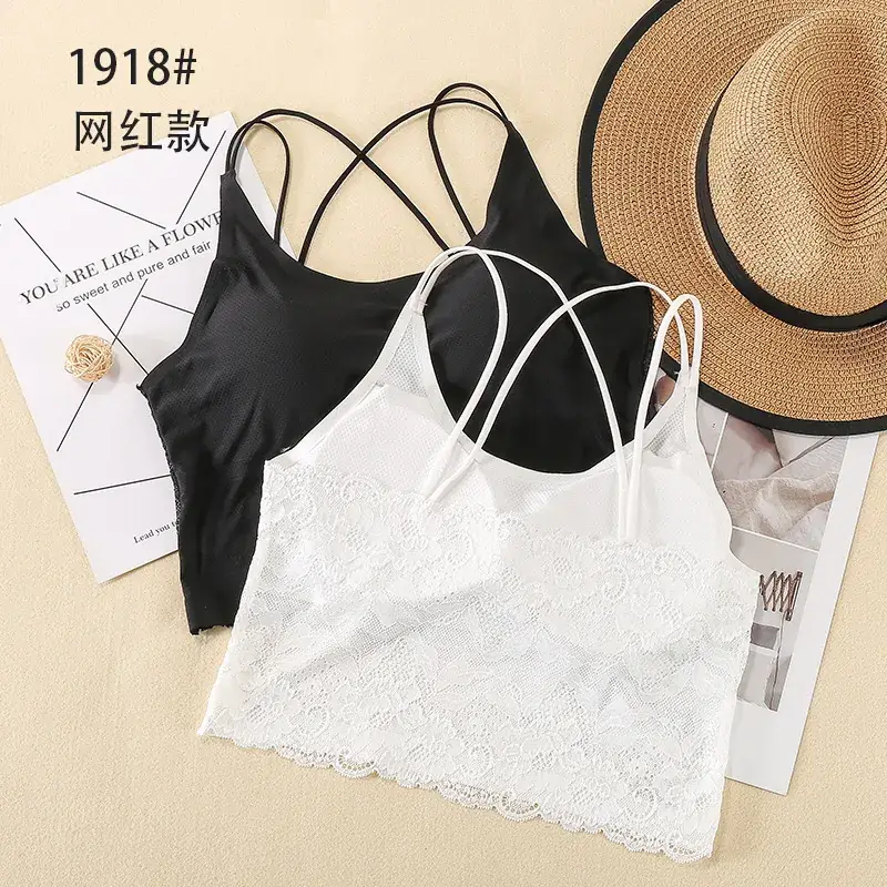 Black Crossback Camisole Women's Slimming Sportswear