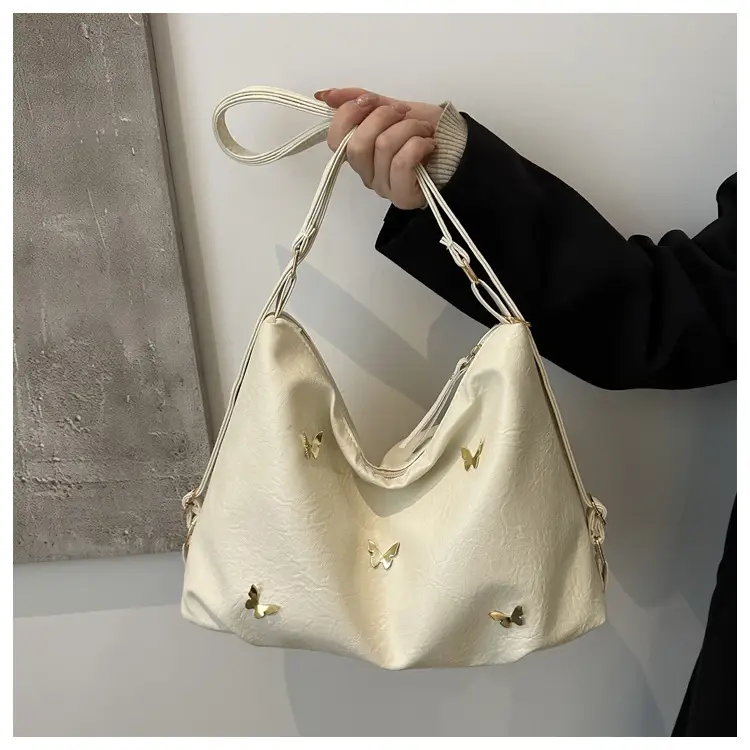 Black Butterfly Embroidered Women's Shoulder Bag 2024 Winter — feature 13