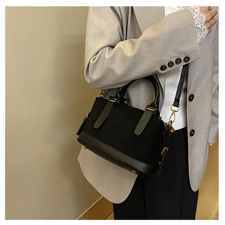 Women Vintage Suede Handbag Brown Shoulder Crossbody — feature 17