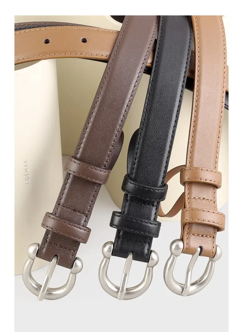 Black Leather Belt with Silver Buckle 2025 — feature 15