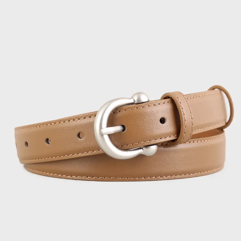 Black Leather Belt with Silver Buckle 2025 - Image 2