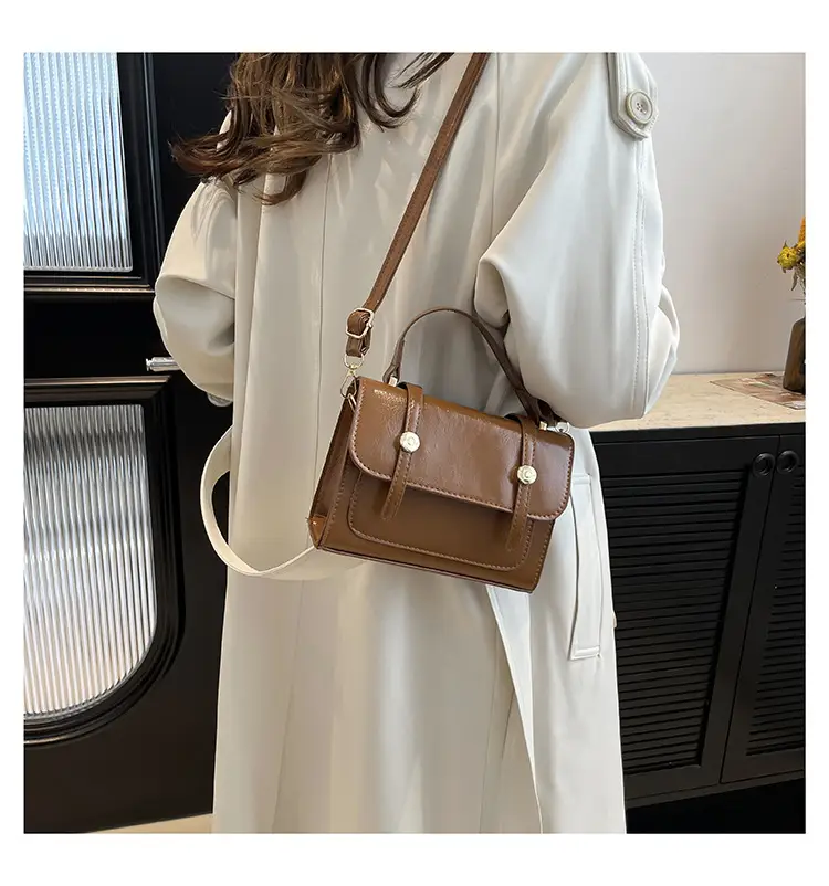 Women's Brown Leather Shoulder Crossbody Bag 2023 — feature 10