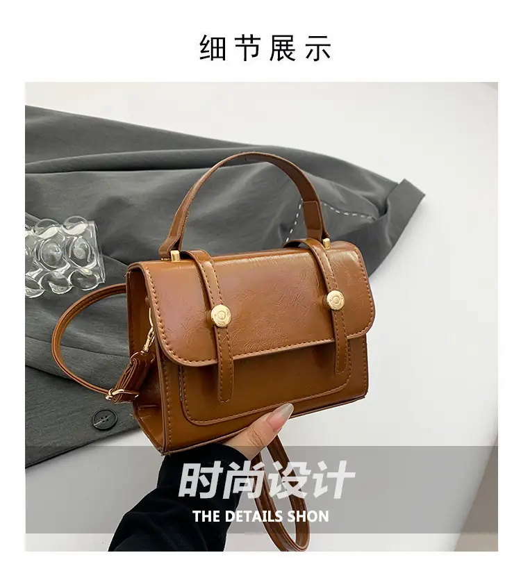 Women's Brown Leather Shoulder Crossbody Bag 2023 — feature 2