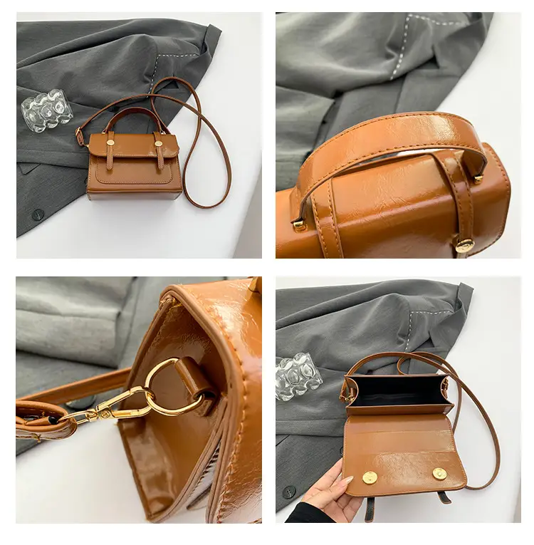 Women's Brown Leather Shoulder Crossbody Bag 2023 — feature 7