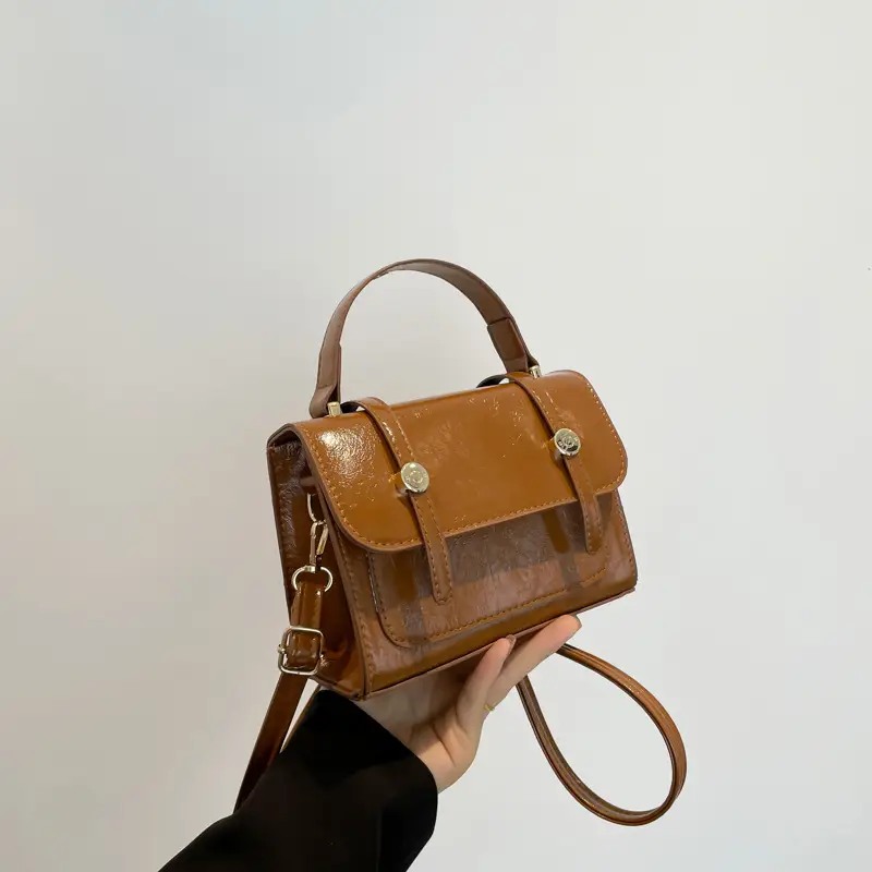 Women's Brown Leather Shoulder Crossbody Bag 2023 - Image 4