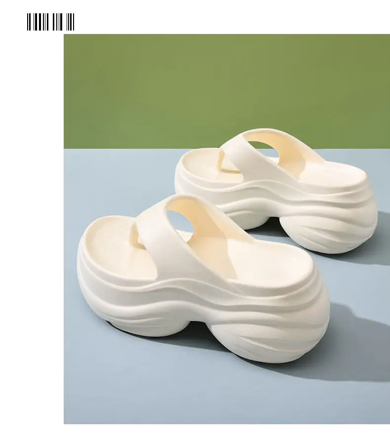 Flip-flops Height-increasing Women's Summer Slippers Outer Wear Clip Anti-slip Seaside Deodorant Breathable Eva All-match Sandals — feature 11