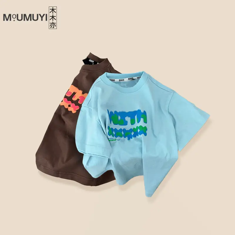 Kids Cotton Printed T-Shirt Black Summer Wear 2026 — feature 2