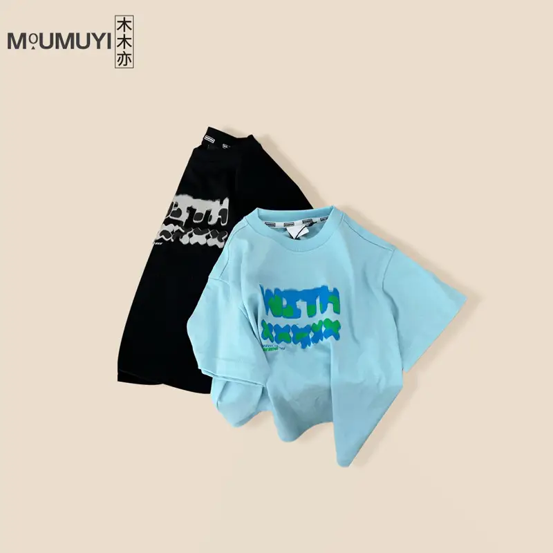 Kids Cotton Printed T-Shirt Black Summer Wear 2026 — feature 4