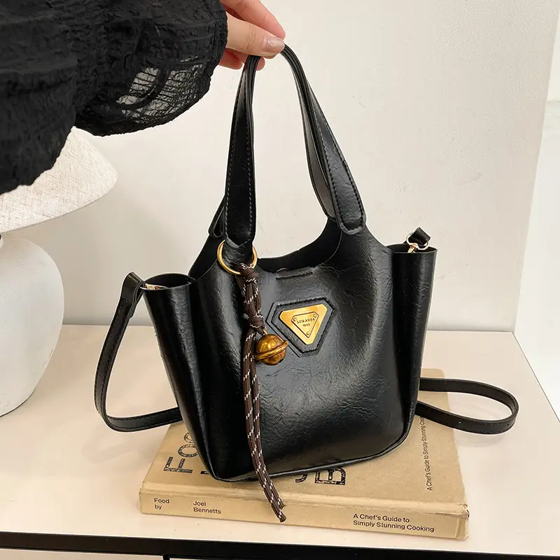 Black Leather Crossbody Bag for Women 2024 Winter Style - Image 7