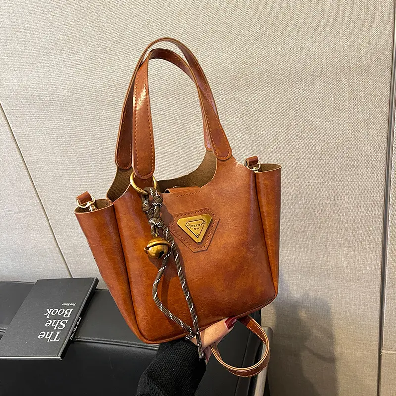 Black Leather Crossbody Bag for Women 2024 Winter Style - Image 3