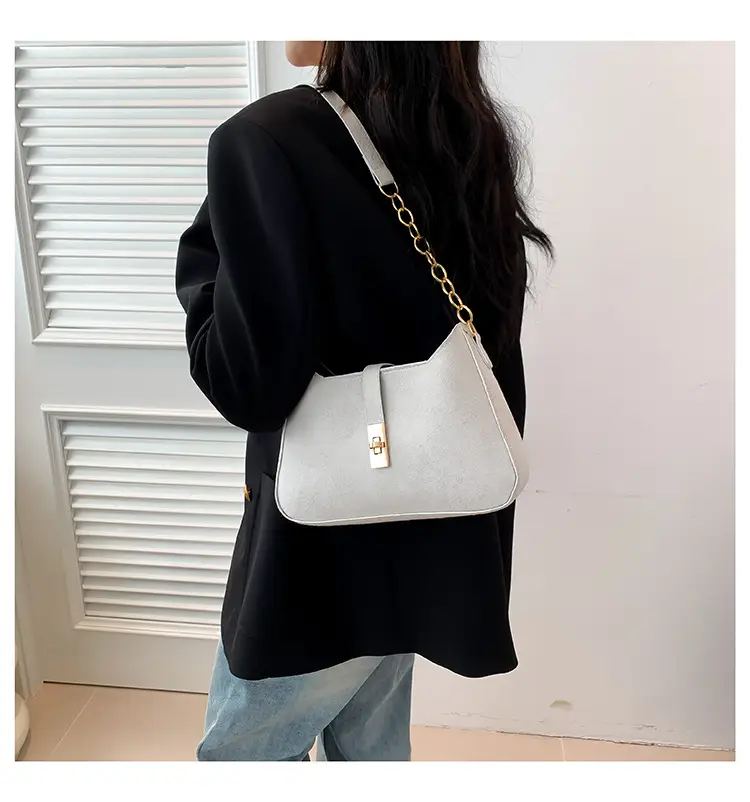 Black Gold Chain Shoulder Crossbody Bag for Women — feature 11