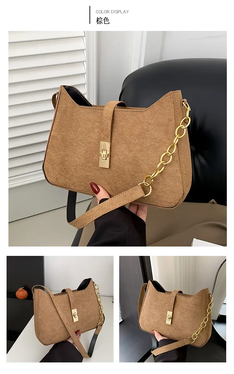 Black Gold Chain Shoulder Crossbody Bag for Women — feature 18