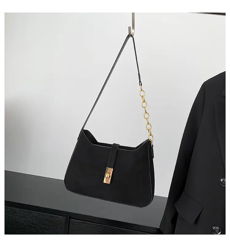 Black Gold Chain Shoulder Crossbody Bag for Women — feature 26