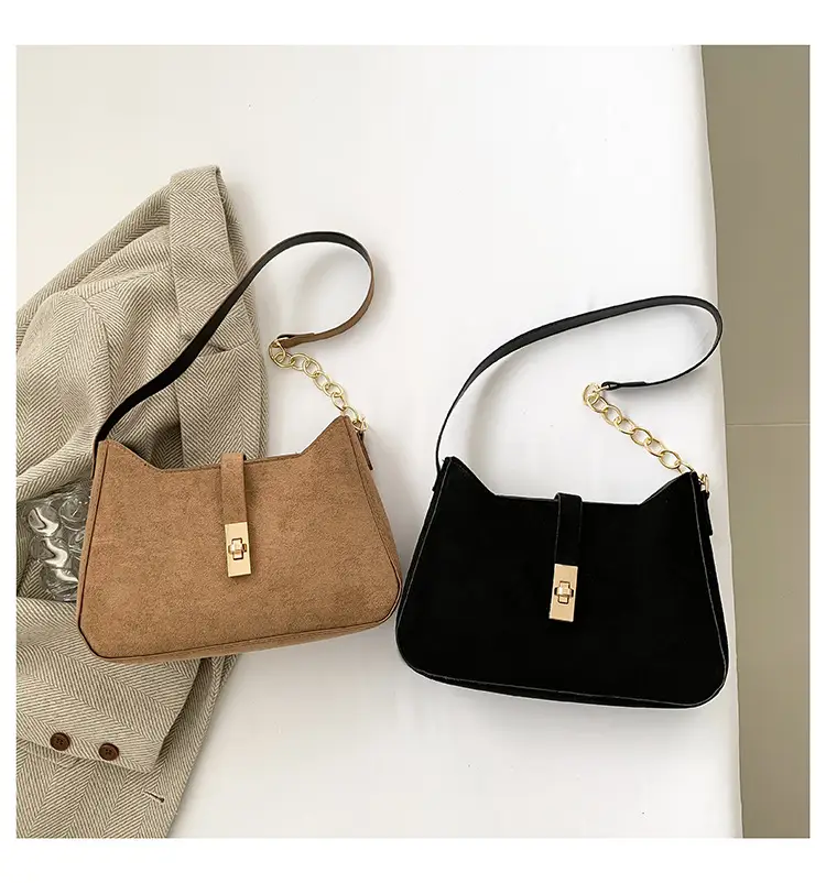 Black Gold Chain Shoulder Crossbody Bag for Women — feature 30