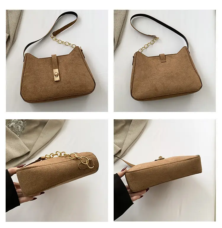 Black Gold Chain Shoulder Crossbody Bag for Women — feature 8
