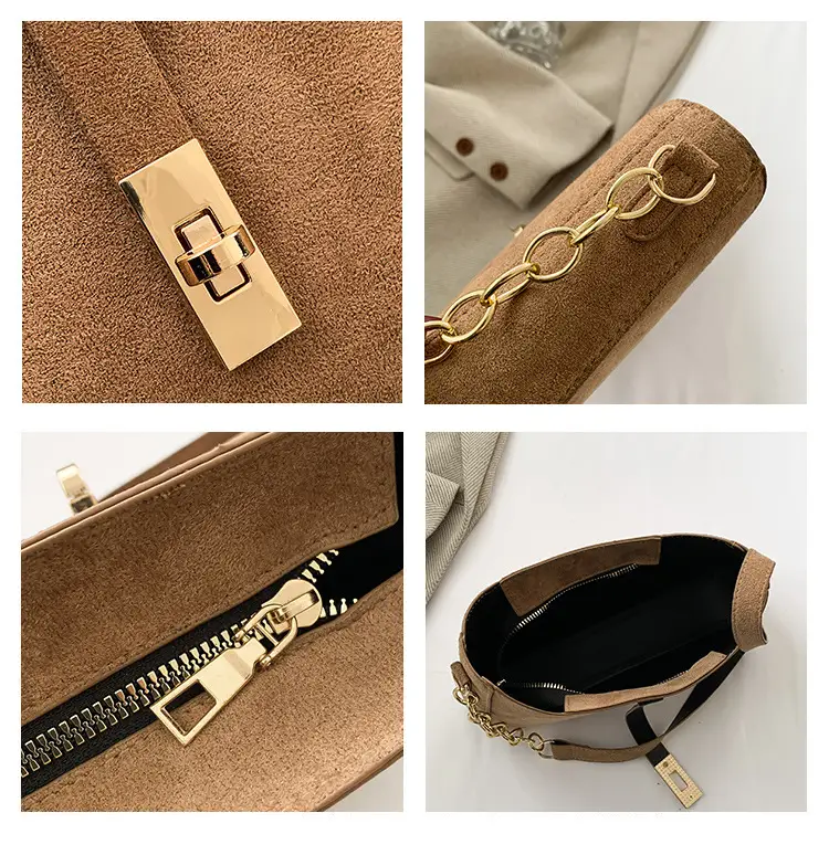 Black Gold Chain Shoulder Crossbody Bag for Women — feature 9