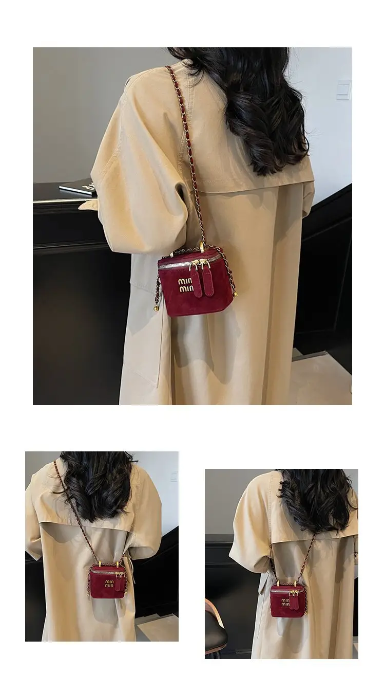 Frosted Box Bag Chain Shoulder Crossbody 2025 — feature 22