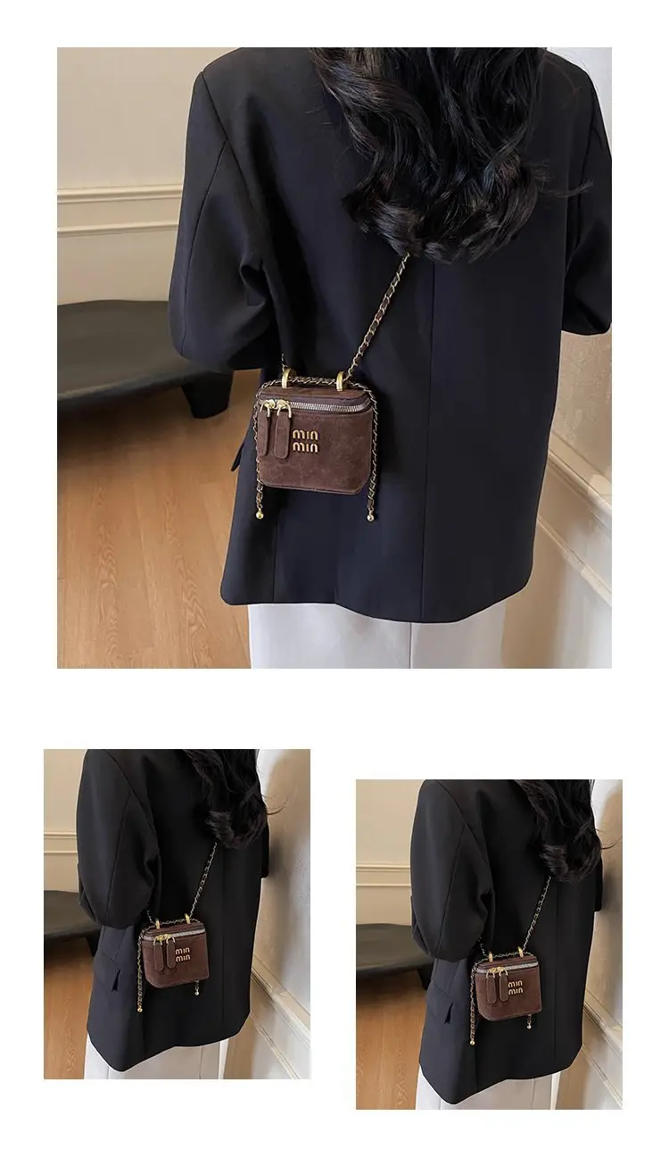 Frosted Box Bag Chain Shoulder Crossbody 2025 — feature 23