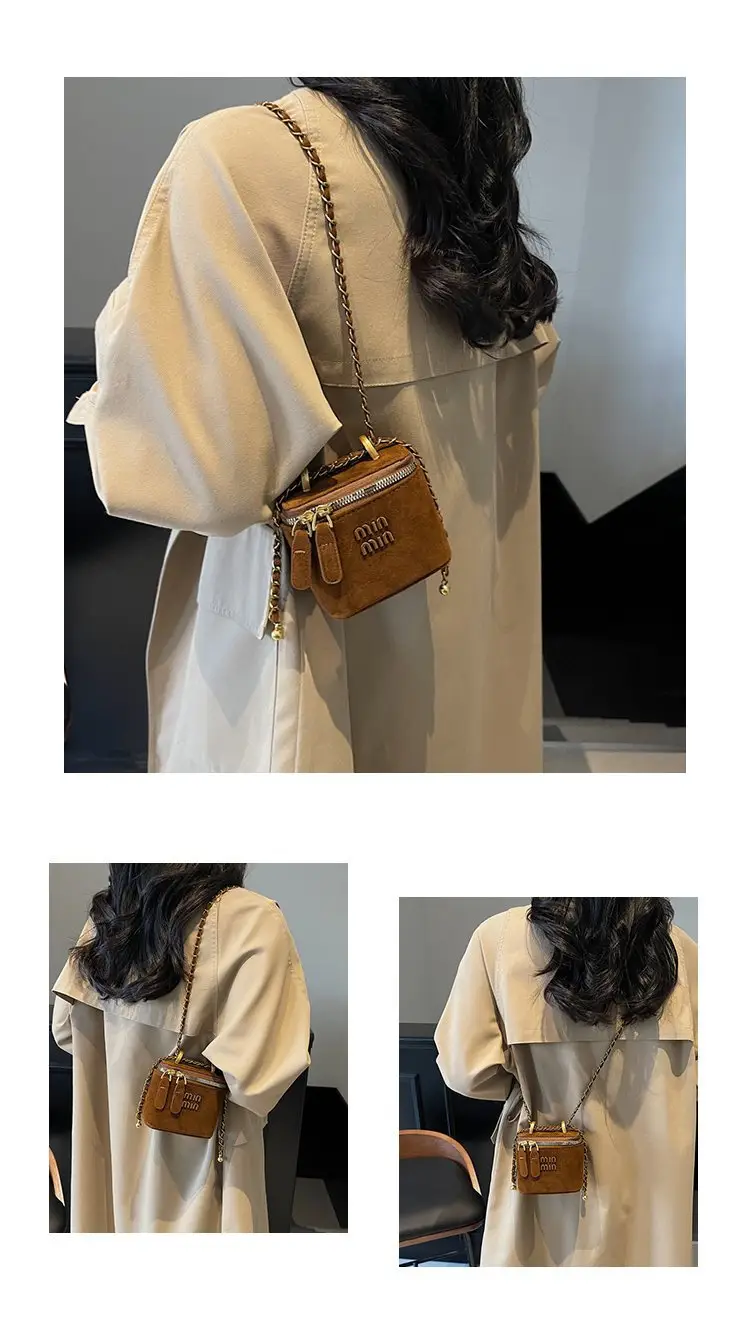 Frosted Box Bag Chain Shoulder Crossbody 2025 — feature 27
