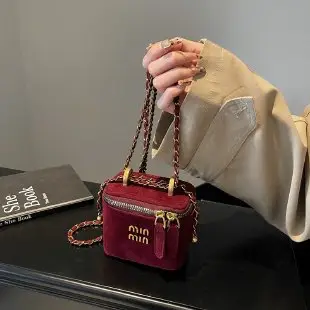 Frosted Box Bag Chain Shoulder Crossbody 2025 - Image 3
