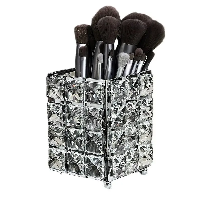 Luxury Sparkly Makeup Brush Storage Box Large Capacity - Image 7