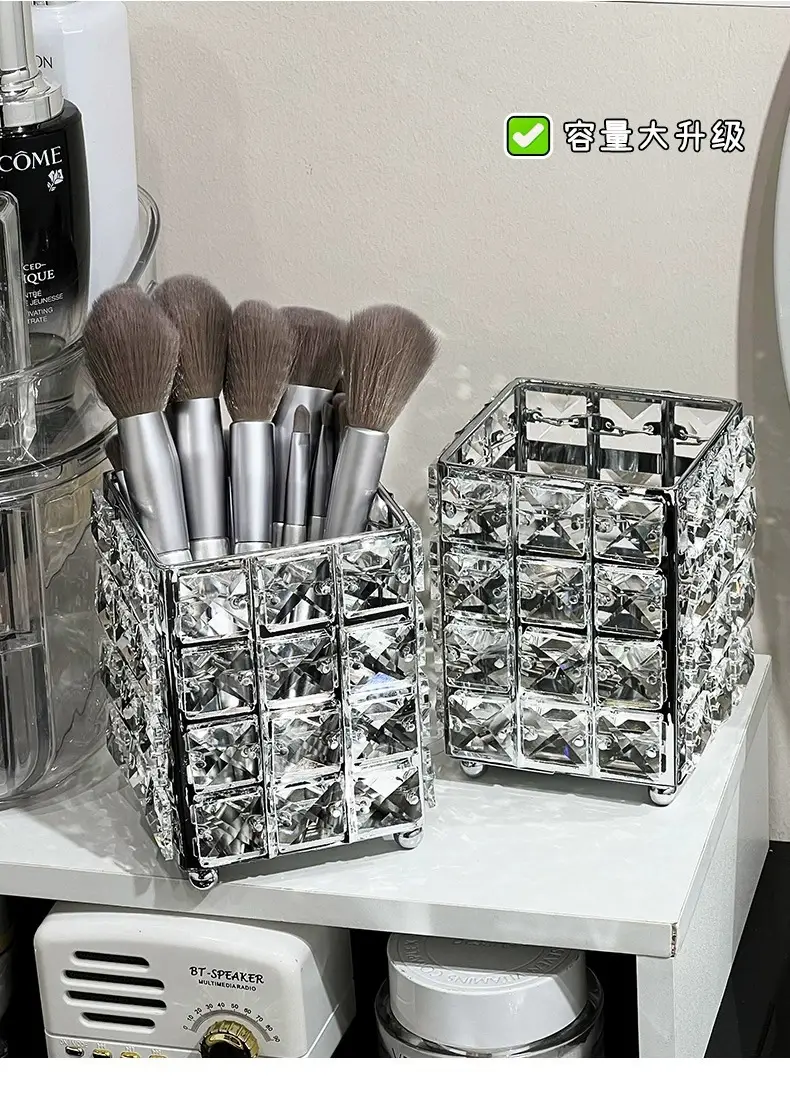 Luxury Sparkly Makeup Brush Storage Box Large Capacity β feature 13