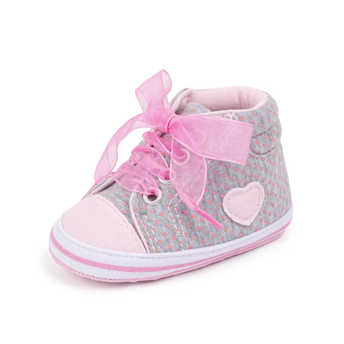 Pink Bow Baby Sneakers for Girls Non-Slip Soft Bottom — feature 11