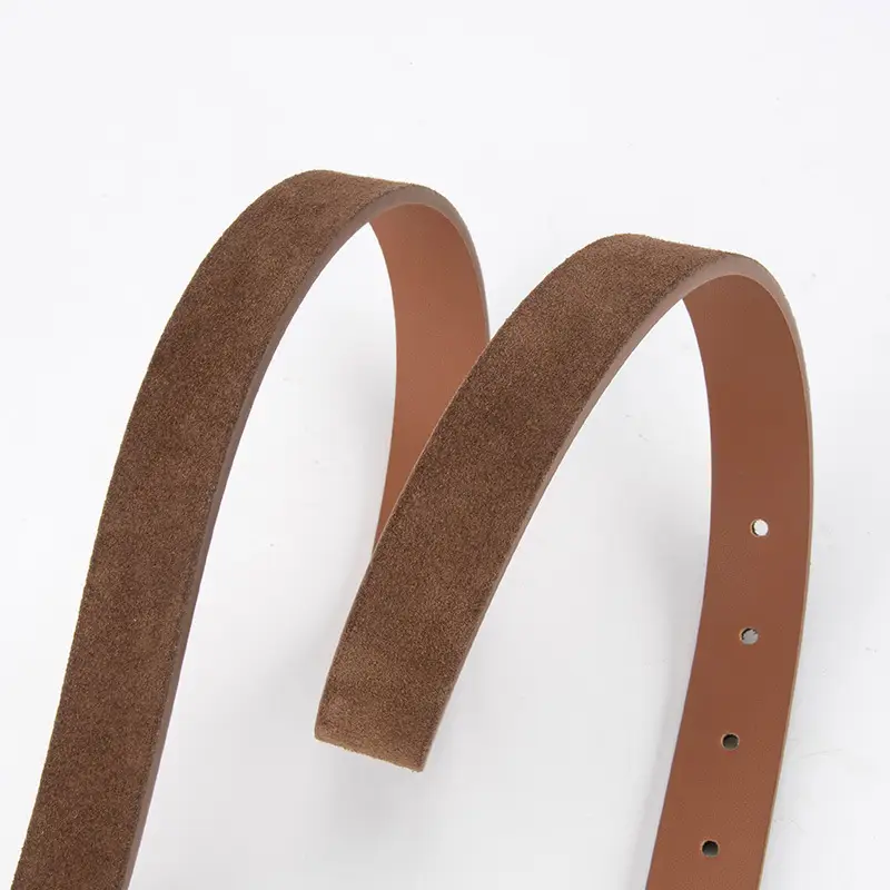 Women's Frosted Anti-Velvet Belt Round Pin Buckle - Image 14