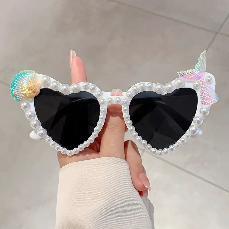 Love Pearl Starfish Sunglasses for Girls Party Wear - Image 9
