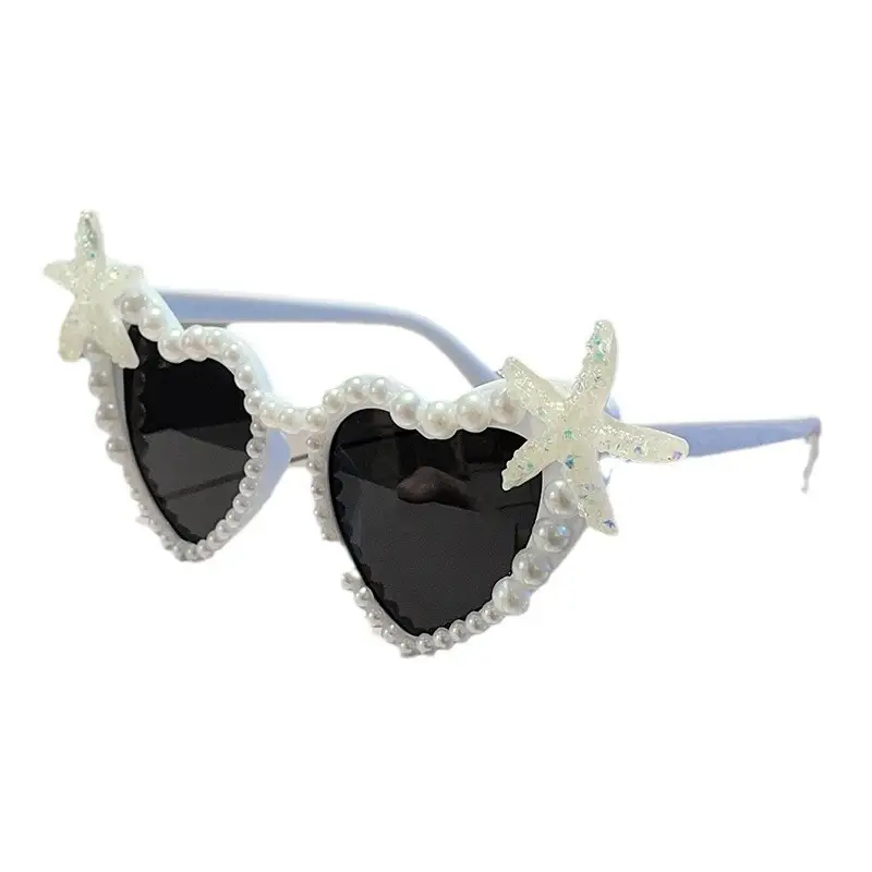 Love Pearl Starfish Sunglasses for Girls Party Wear - Image 11