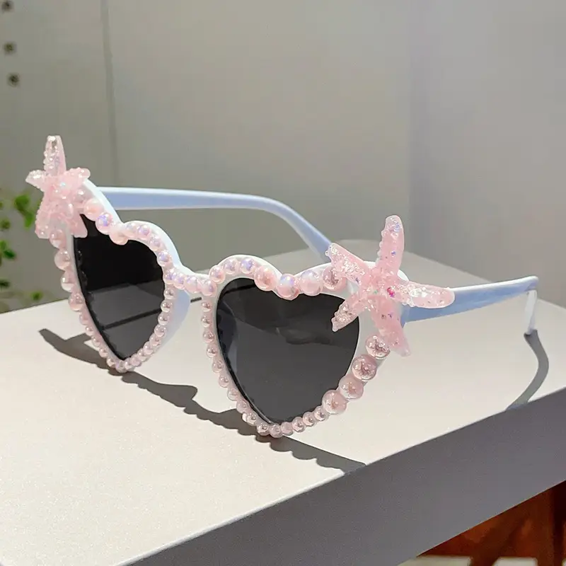 Love Pearl Starfish Sunglasses for Girls Party Wear — feature 11